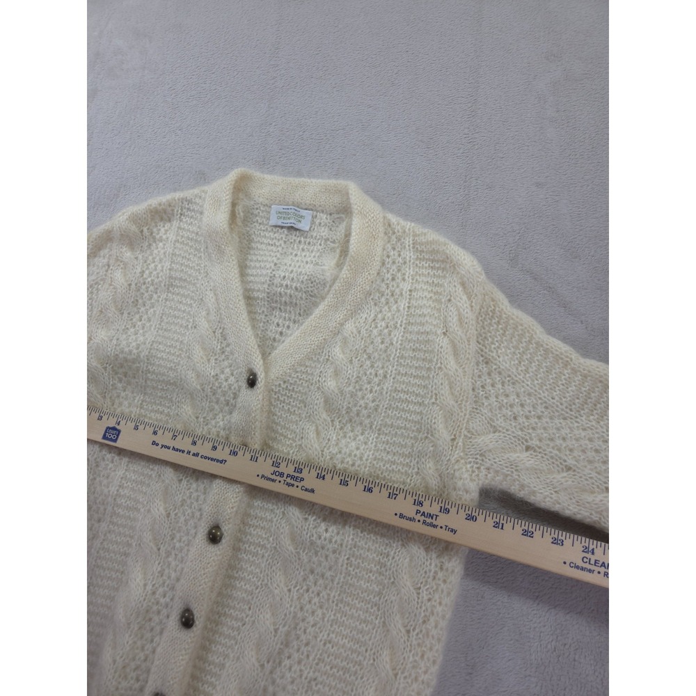 Vintage Colors of Benetton Mohair‎ Cardigan Sweater Womens XS Wool Button - Picture 3 of 10
